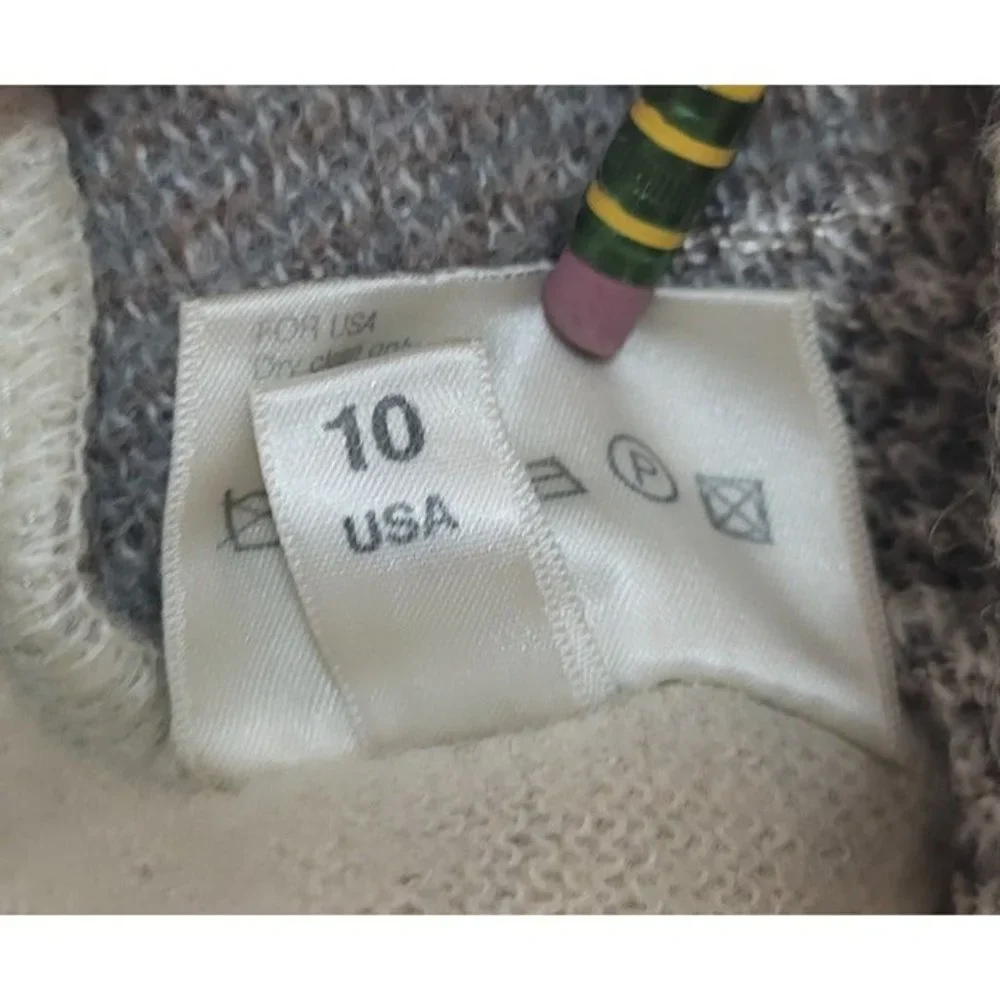 Vintage BOGNER Cardigan Aztec Cat Print Nordic Outdoor Mohair Sweater WOMENS 10 - Picture 10 of 11